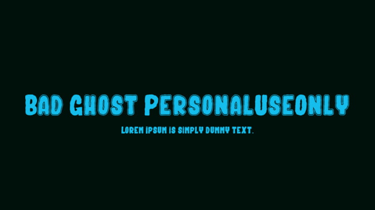 Bad Ghost_PersonalUseOnly Font