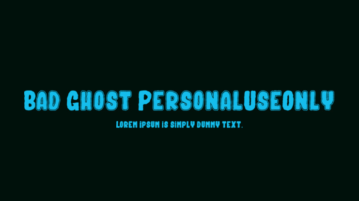 Bad Ghost_PersonalUseOnly Font