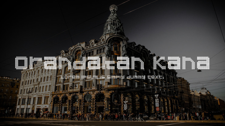 Orandakan Kana Font