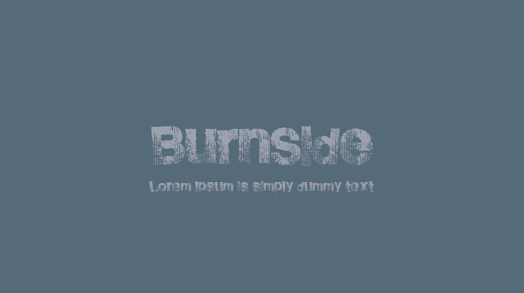 BurnSide Font