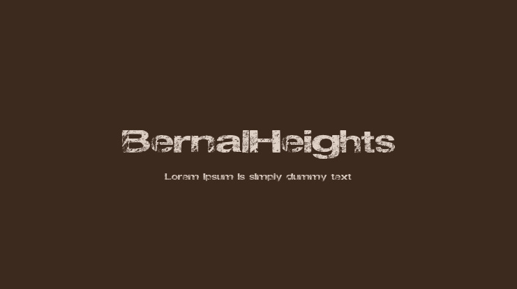BernalHeights Font
