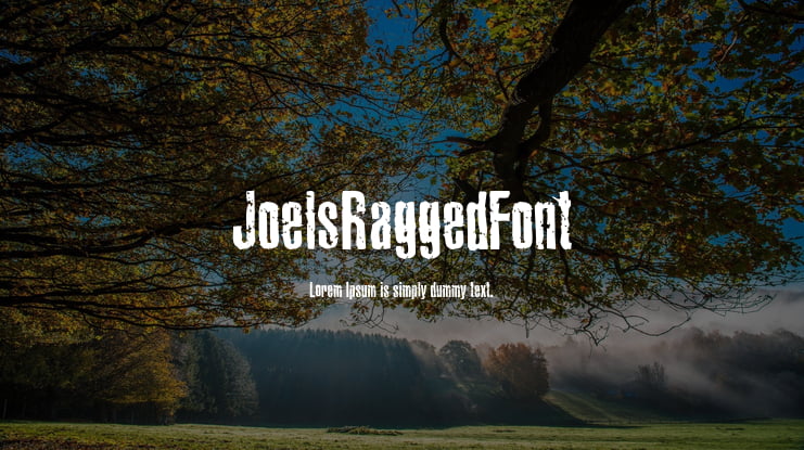 JoelsRaggedFont Font
