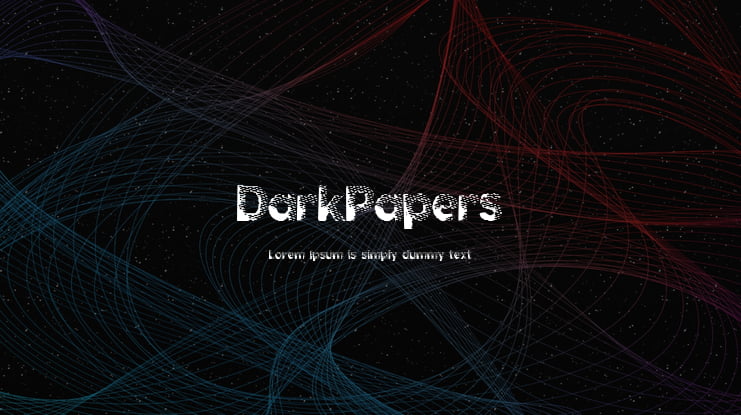 DarkPapers Font