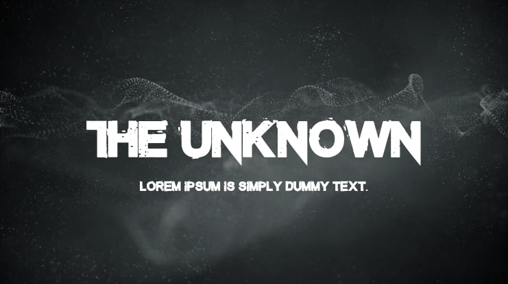 The Unknown Font