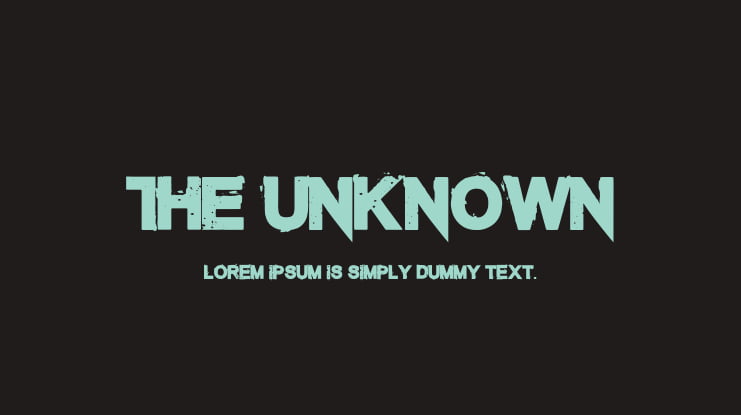 The Unknown Font