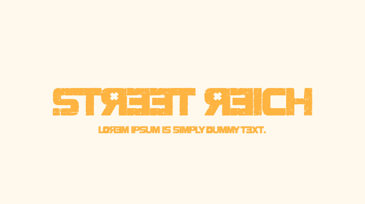 Street Reich Font