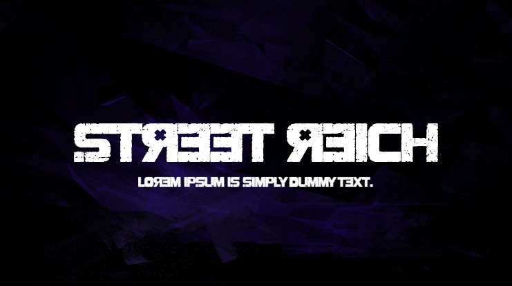 Street Reich Font