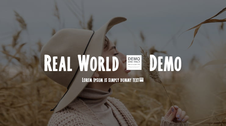 Real World - Demo Font