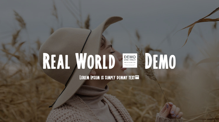 Real World - Demo Font