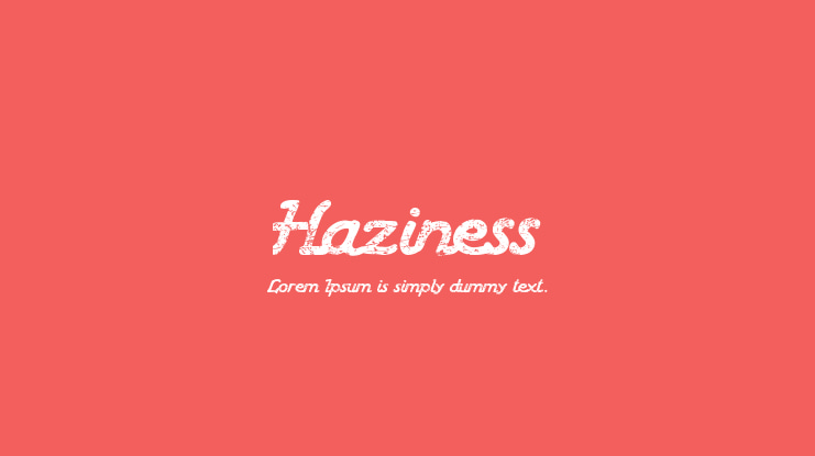 Haziness Font Family