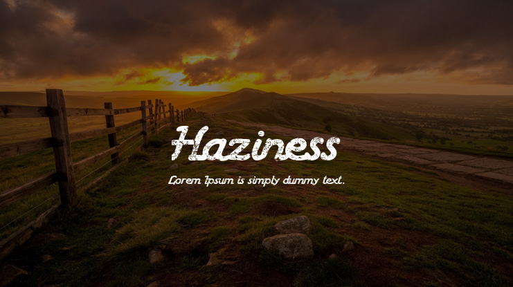 Haziness Font Family