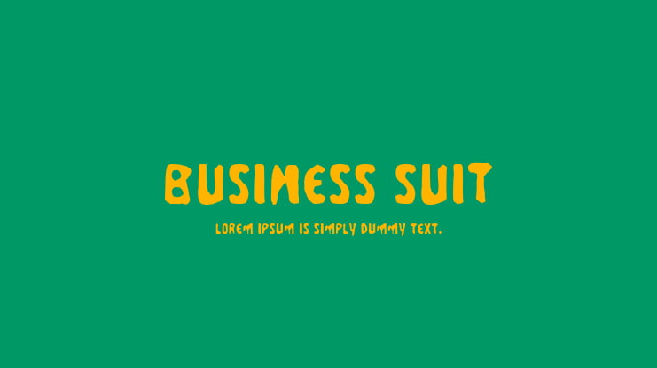 Business Suit Font