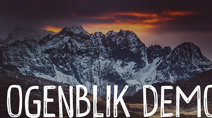 Ogenblik DEMO Font