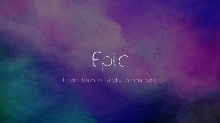 Epic Font