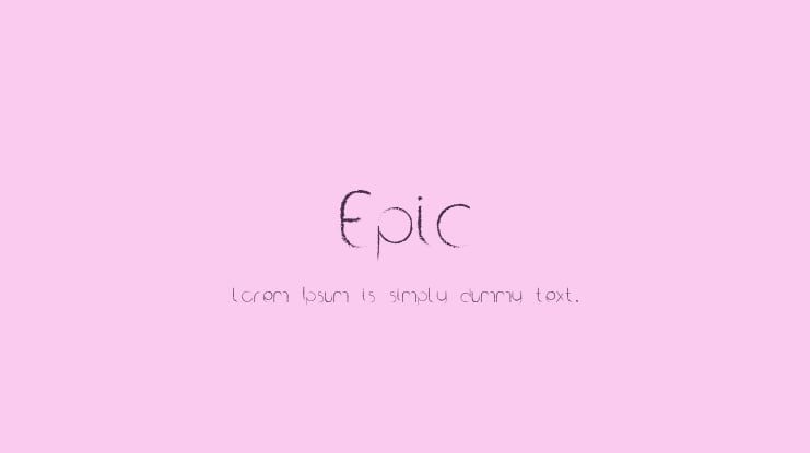 Epic Font