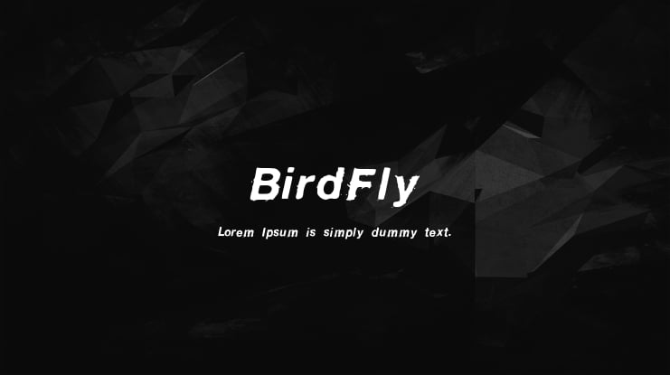 BirdFly Font