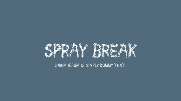 Spray Break Font
