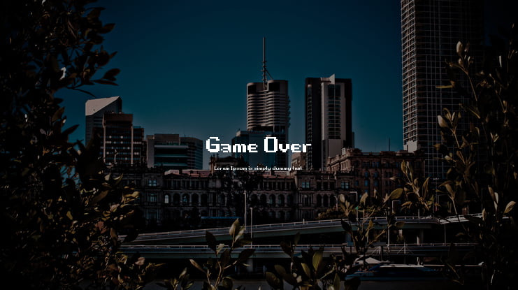 Game Over Font
