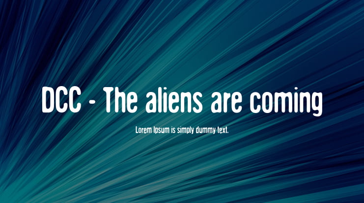 DCC - The aliens are coming Font