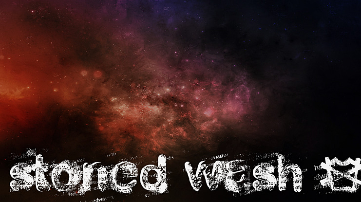 stoned wash 6 Font