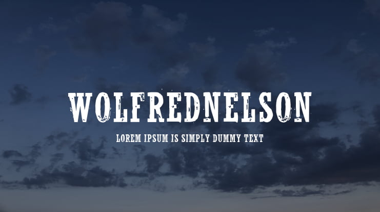 WolfredNelson Font