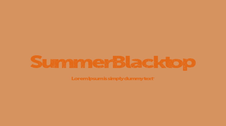 SummerBlacktop Font