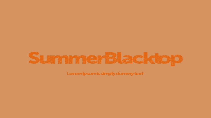 SummerBlacktop Font