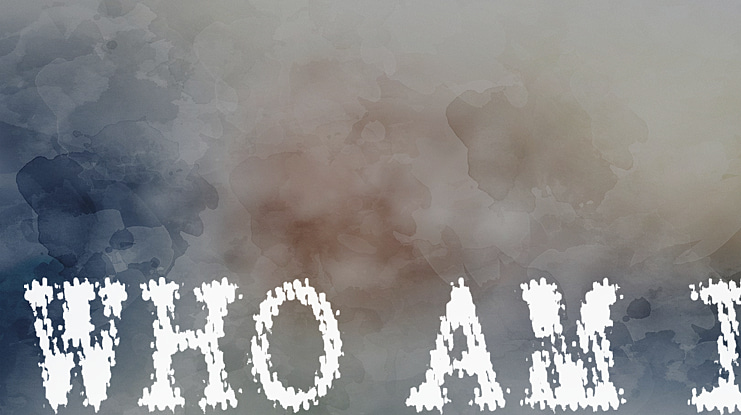 WHO AM I Font