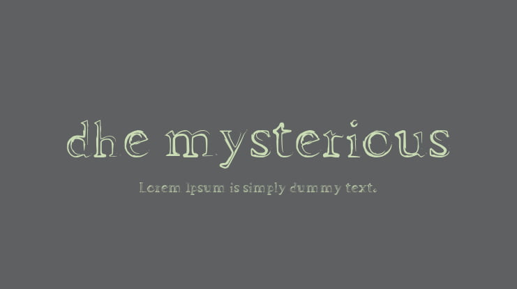 dhe mysterious Font