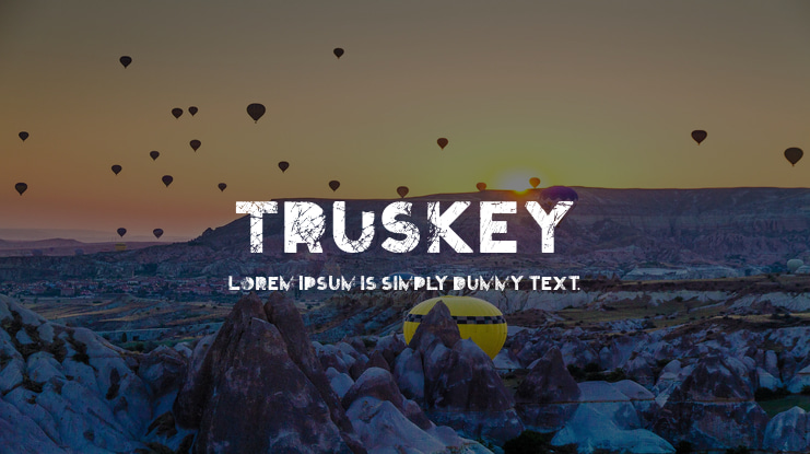 Truskey Font