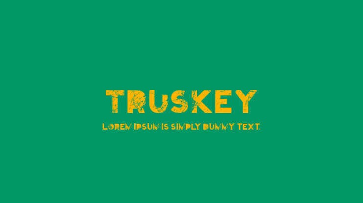 Truskey Font