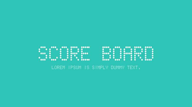 Score Board Font