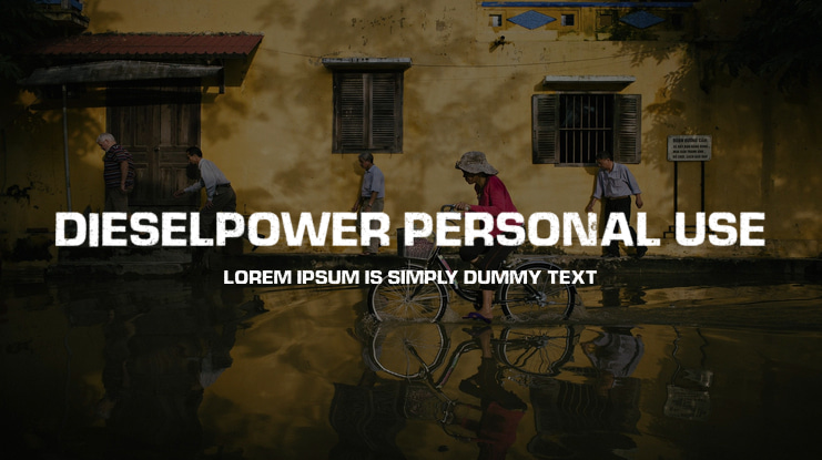 DIESELPOWER PERSONAL USE Font