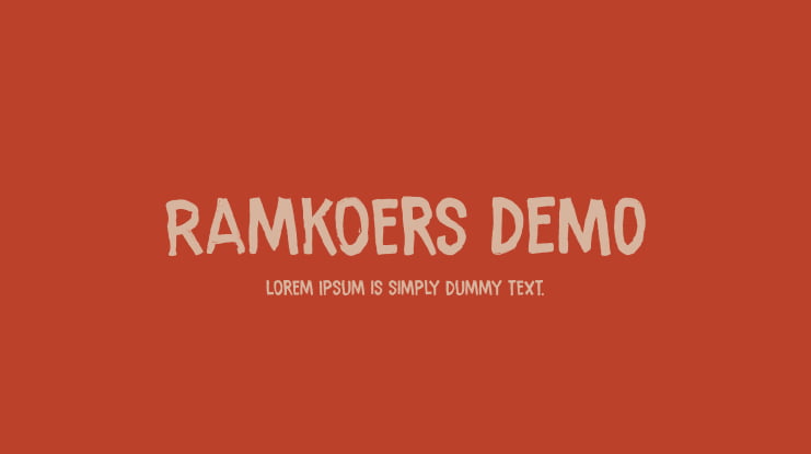 Ramkoers DEMO Font