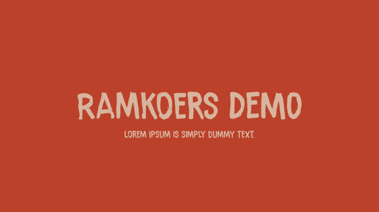 Ramkoers DEMO Font