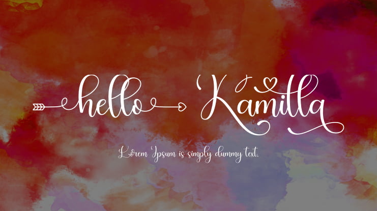 Hello Kamilla Font