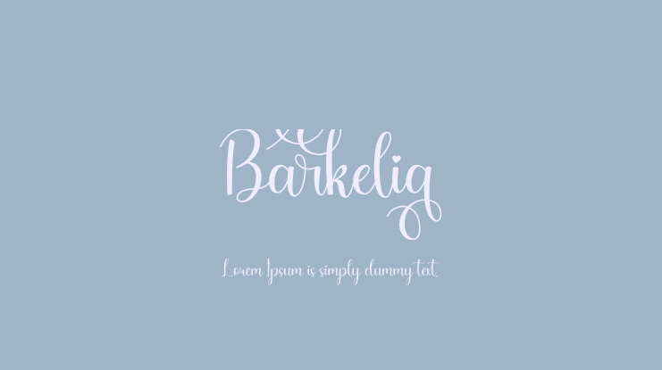 Barkelia Font