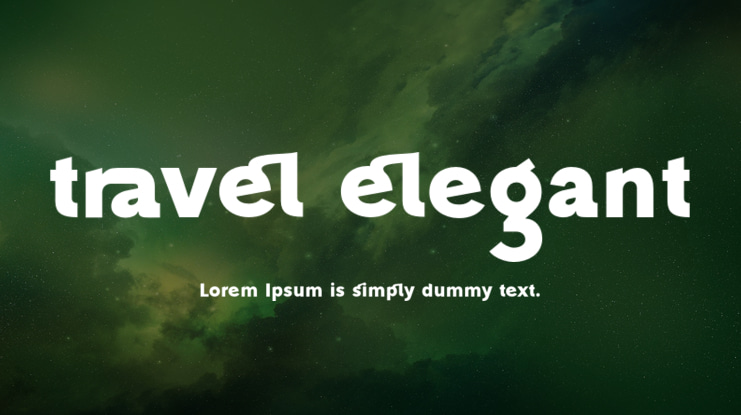 travel elegant Font Family