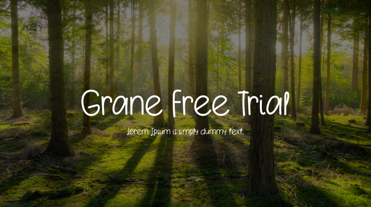 Grane Free Trial Font