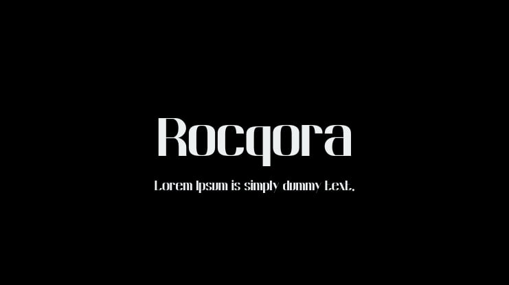 Rocqora Font