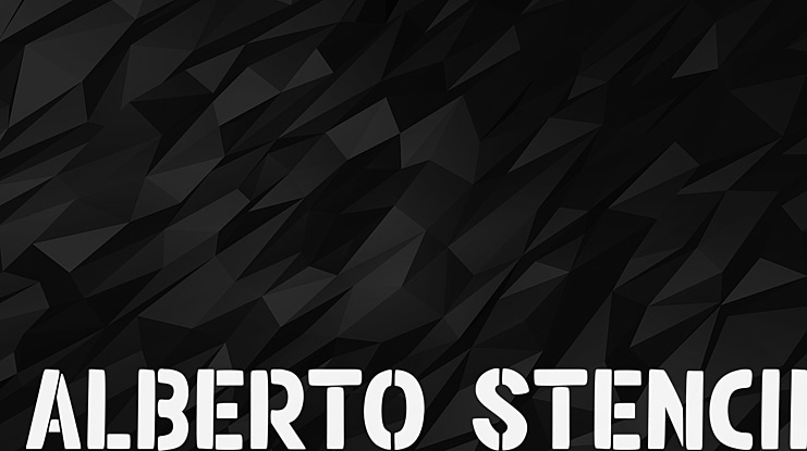 Alberto Stencil Font