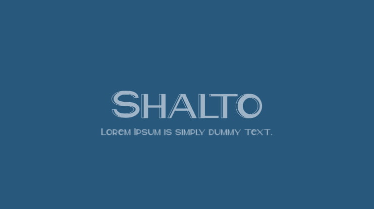 Shalto Font