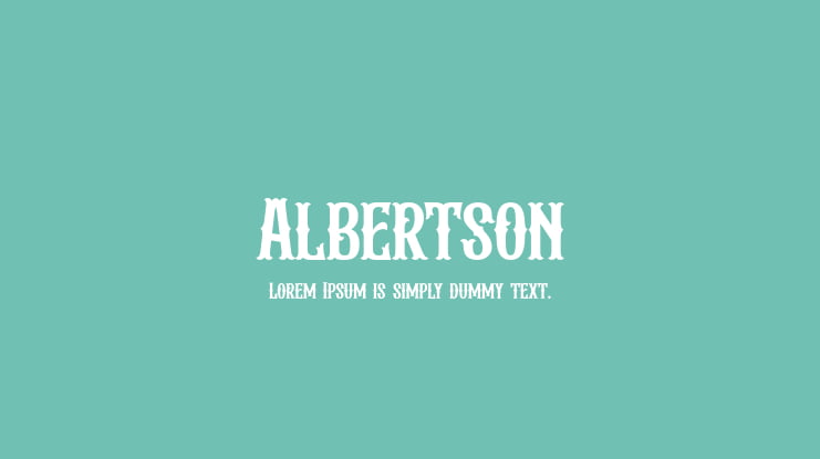 Albertson Font
