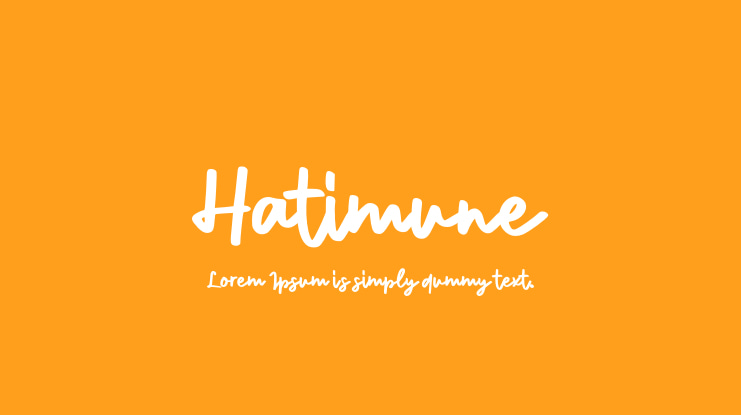 Hatimune Font