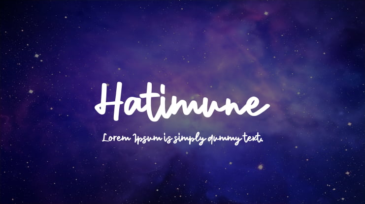 Hatimune Font
