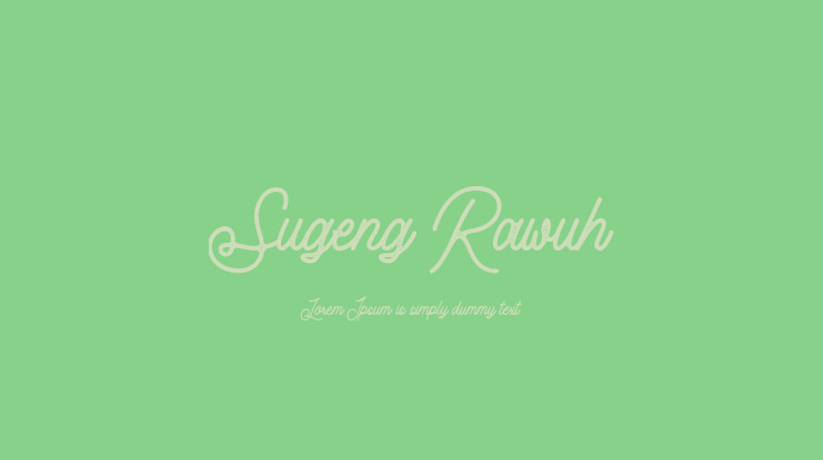 Sugeng Rawuh Font