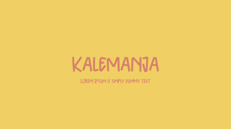 Kalemanja Font