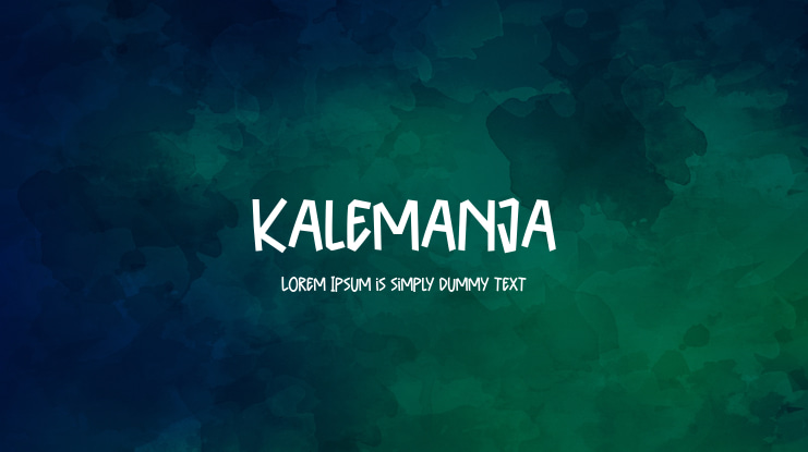 Kalemanja Font