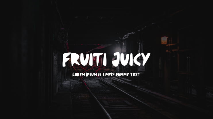 Fruiti Juicy Font