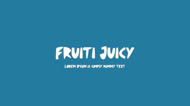 Fruiti Juicy Font